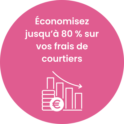 Économisez jusqu’à 80 % sur vos frais de courtiers