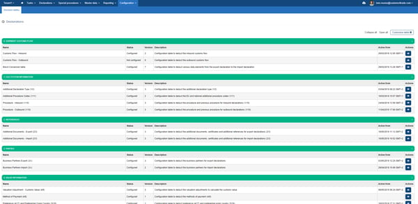 CAS C4T customs4trade single message multiple filing brexit conversion table2