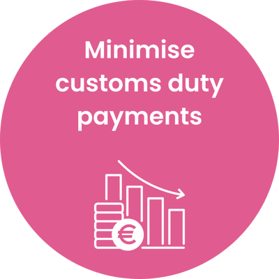 Minimise customs duty payments circle