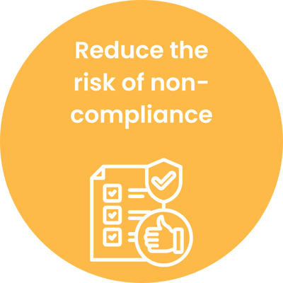 Reduce the risk of non-compliance circle (1)